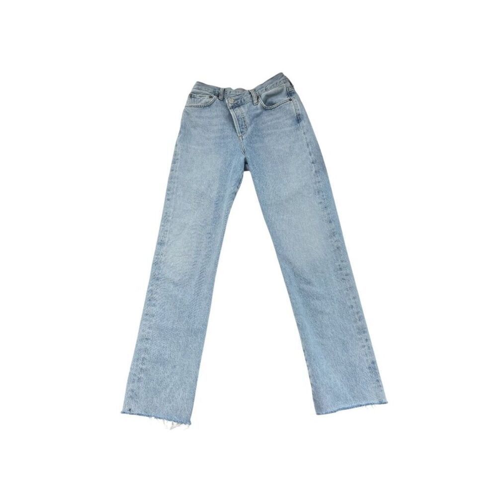 Agolde Criss Cross Straight Leg Button Fly Jeans Inseam 30" Size 26
